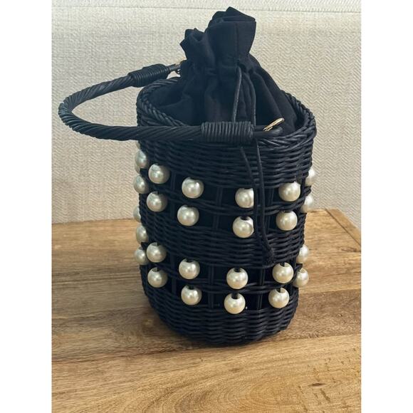 Kate Spade New York X Target Black Pearl Embellished Bucket Bag - Picture 4 of 8